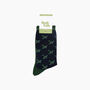 Vintage Airplanes Bamboo Socks In Navy Blue, thumbnail 4 of 4