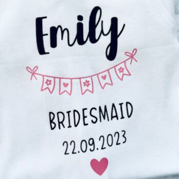 Personalised Flower Girl Page Boy Pyjamas, 7 of 8