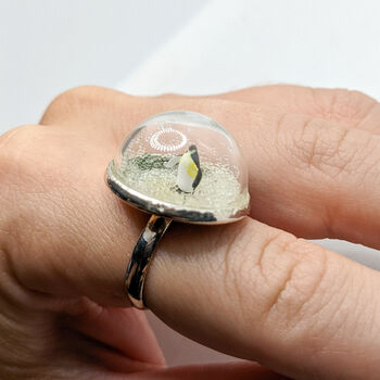 Tiny Terrarium Penguin Dome Ring, 2 of 5