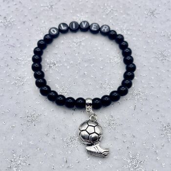 Personalised Boys Bracelet Name Keepsake Gift, 5 of 12