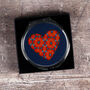 Flower Heart Compact Mirror Valentine Gift, thumbnail 3 of 10