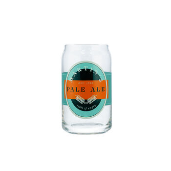 Personalised Pale Ale Label Printed Can Glass, 2 of 6