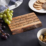 Personalised Cheese Lover Olive Wood Serving Board, thumbnail 1 of 4