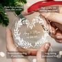 Personalised Wedding Ornament Custom Names And Date, thumbnail 2 of 8