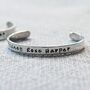 Personalised Silver Christening Cuff Bracelet, thumbnail 1 of 7