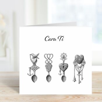 Cara Ti Love Welsh Spoons Card, 2 of 7