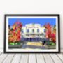 Hackney Town Hall, East London Illustration Print, thumbnail 1 of 2