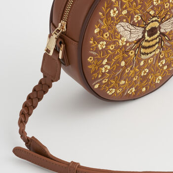 Bumble Bee Tan Circle Bag, 6 of 7