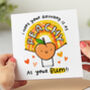 'Peachy As Your Bum' Birthday Card, thumbnail 1 of 2