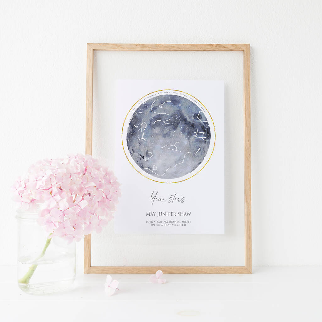 Star Constellations Pictures Gifts Christening Gifts Girls Boys Star Constellation Print By Christening Gifts  By Rose Cottage | Notonthehighstreet.com