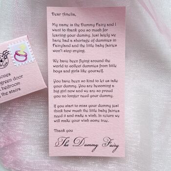 Personalised Girl's Dummy Mini Fairy Letter, 2 of 6