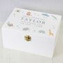 Personalised Safari Animals Keepsake Box, thumbnail 7 of 8