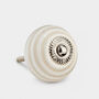 A Set Of Six Off White And Beige Cupboard Knobs, thumbnail 2 of 7
