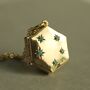 Turquoise Hexagon Locket Necklace, thumbnail 3 of 8