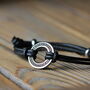 Personalised Engraved Silver Washer Bracelet, thumbnail 4 of 4