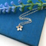 Thank You Bridesmaid Sterling Silver Tiny Flower Necklace, thumbnail 9 of 10