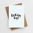 birthday birthday birthday card by too wordy notonthehighstreetcom