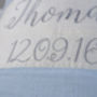 Personalised Silk And Linen Script Cushion, thumbnail 6 of 6