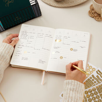 2024 Weekly Planner Blush Cloth, 5 of 12
