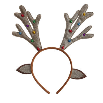Reindeer Antler Christmas Headband With Bells, 3 of 4
