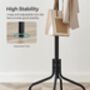 Coat Stand Metal Coat Rack With 12 Hooks Four Legs, thumbnail 7 of 11