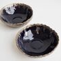 Handmade Navy Blue And Gold Ceramic Ring Dish, thumbnail 2 of 8