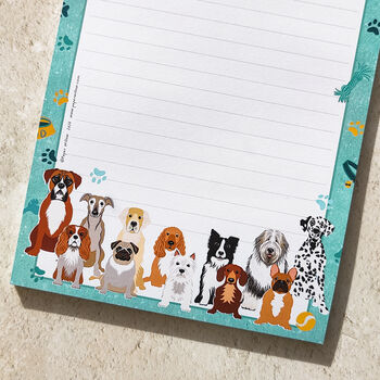 Cute Dog Breeds A5 Notepad, 2 of 8