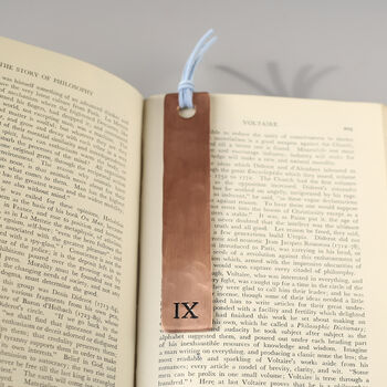 9th Anniversary Copper Bookmark. Available In A Choice Of Designs, 4 of 11