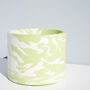 Handmade Sage Green And White Marble Plant Pot, thumbnail 4 of 6