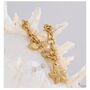 Monaco D’or Gold Pearl White Oyster Drop Charm Bracelet, thumbnail 1 of 3