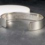 Personalised Sterling Silver Message Cuff Bangle, thumbnail 9 of 10