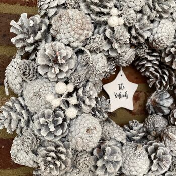 Personalised Snowy Wreath, 5 of 5