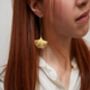 Ginkgo Leaf Earrings, thumbnail 3 of 3