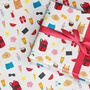 Holiday Wrapping Paper Roll Or Folded, thumbnail 1 of 3