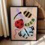 Colourful Bug Art Print, thumbnail 4 of 8