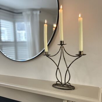 Antique Brass Vintage Style Candelabra, 5 of 5