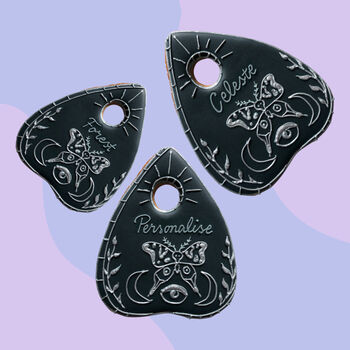 Personalised Ouija Planchette Iced Biscuit, 2 of 5