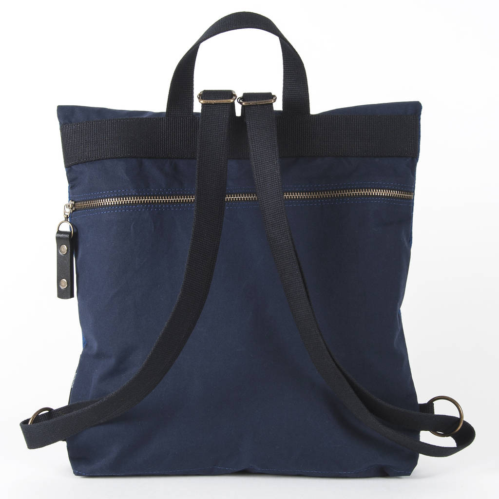 harris tweed backpack bag