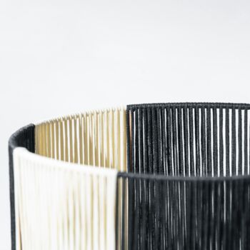 Black And White Cotton Pendant Light, 6 of 6