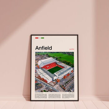 Anfield Stadium Liverpool Football Club Print, 4 of 9