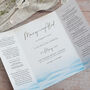 Whimsical Coast Gatedfold Wedding Invitation, thumbnail 2 of 6