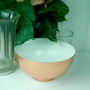 Decorative Copper Bowl With White Enamel Interior, thumbnail 2 of 6
