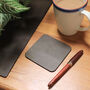 Vintage Leather Personalised Name Initial Desk Mat, thumbnail 6 of 9