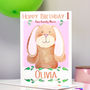 Personalised Bunny Relation Birthday Card, thumbnail 3 of 7