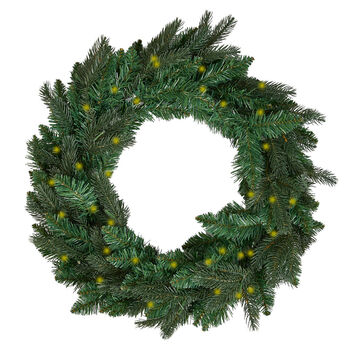 Luxury Pre Lit Wreath And Garland Collection, 4 of 6