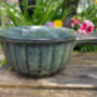 Set Of Two Reactive Glaze Handled Brûlée Bowls In Mist, thumbnail 7 of 10