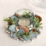 Frosted Hedgerow Christmas Candle Holder Centrepiece, thumbnail 3 of 6