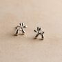 Sterling Silver Balloon Dog Stud Earrings, thumbnail 2 of 10