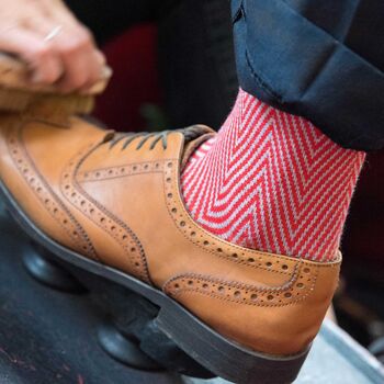 Lux Taylor Red Luxury Crew And Trainer Men’s Socks Bundle, 7 of 7