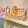 Christmas Village Wooden T Light Holder, thumbnail 2 of 4
